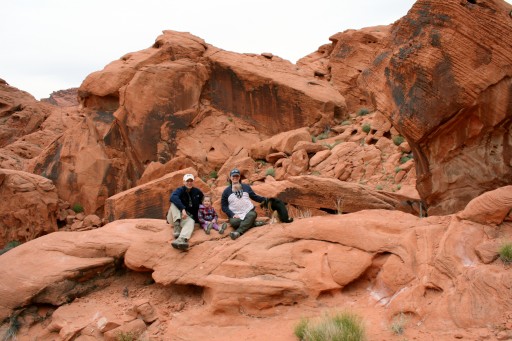 Valley of Fire Family Photo - HDR