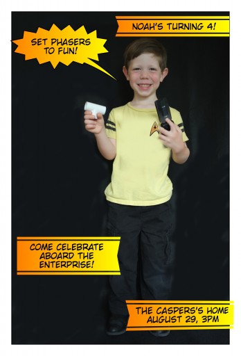 Noah - 4th Birthday Invite